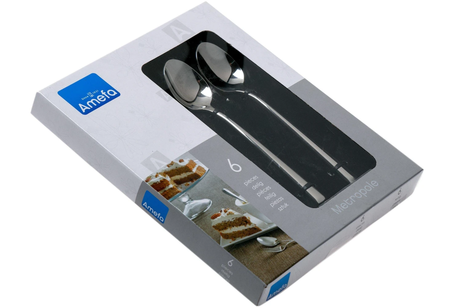 Amefa Metropole 1170 Kaffeelöffel 6 Stück 6 Amefa Metropole 1170 Kaffeelöffel 6 Stück – Bild 4