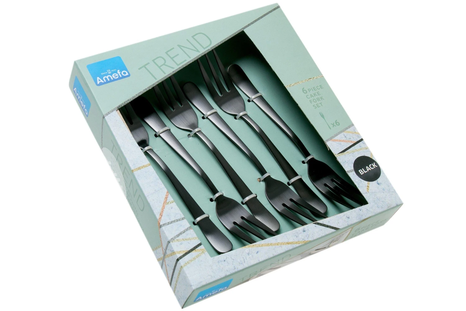 Amefa Austin 1410 Kuchengabeln Schwarz Matt 6 Stück 6 Amefa Austin 1410 Kuchengabeln Schwarz Matt 6 Stück – Bild 4