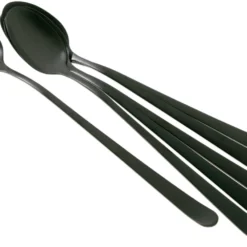 Amefa Austin 1410 Sorbetlöffel/Latte Macchiato Löffel Schwarz Matt 6 Stück