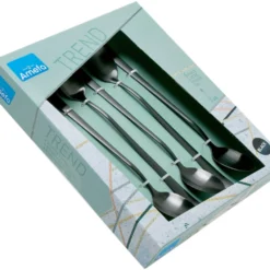 Amefa Austin 1410 Sorbetlöffel/Latte Macchiato Löffel Schwarz Matt 6 Stück -Koch Klingen Verkaufsgeschäft AM1410ATTR06AV6 04 amefa scaled