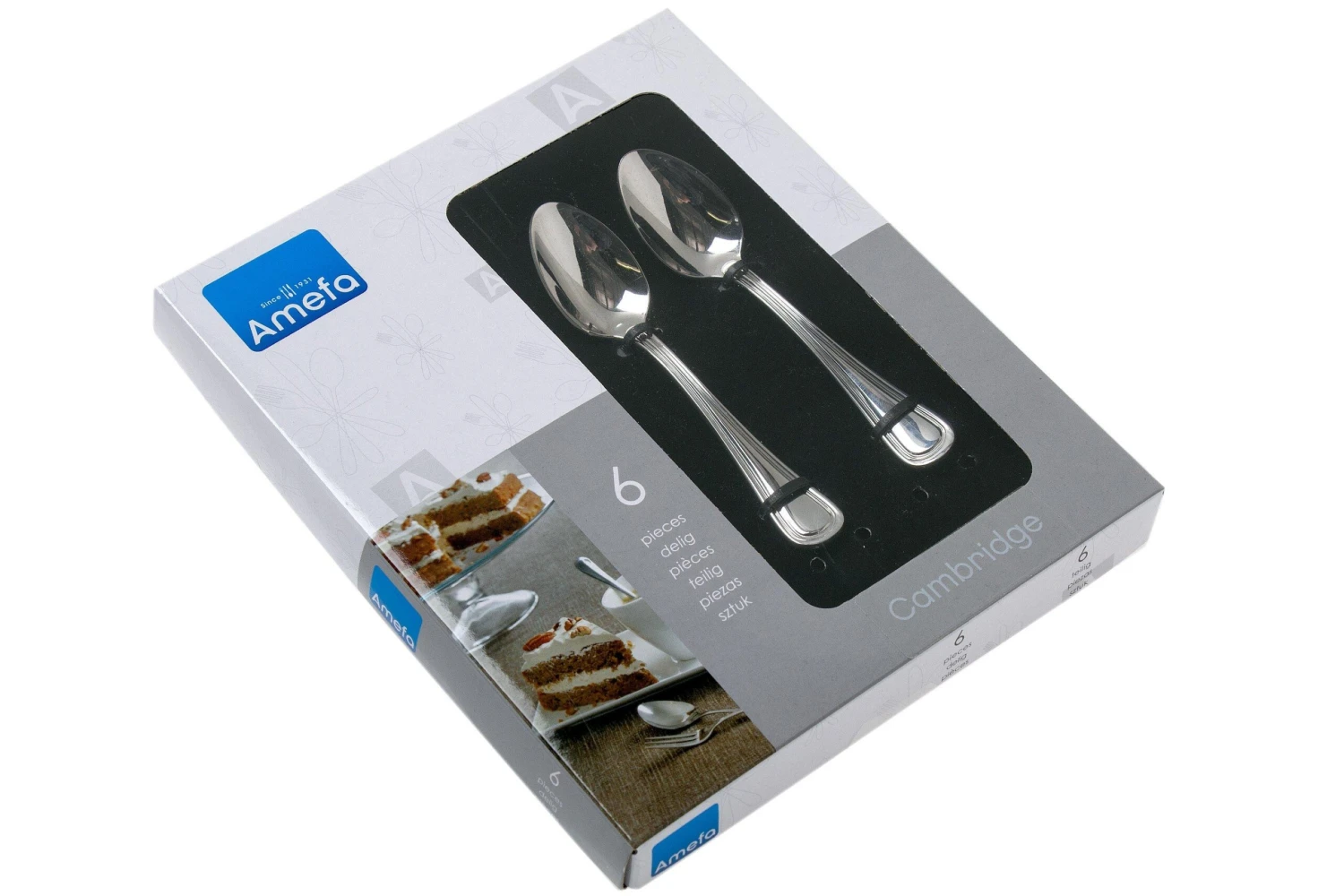 Amefa Cambridge 1845 Kaffeelöffel 6 Stück 6 Amefa Cambridge 1845 Kaffeelöffel 6 Stück – Bild 4