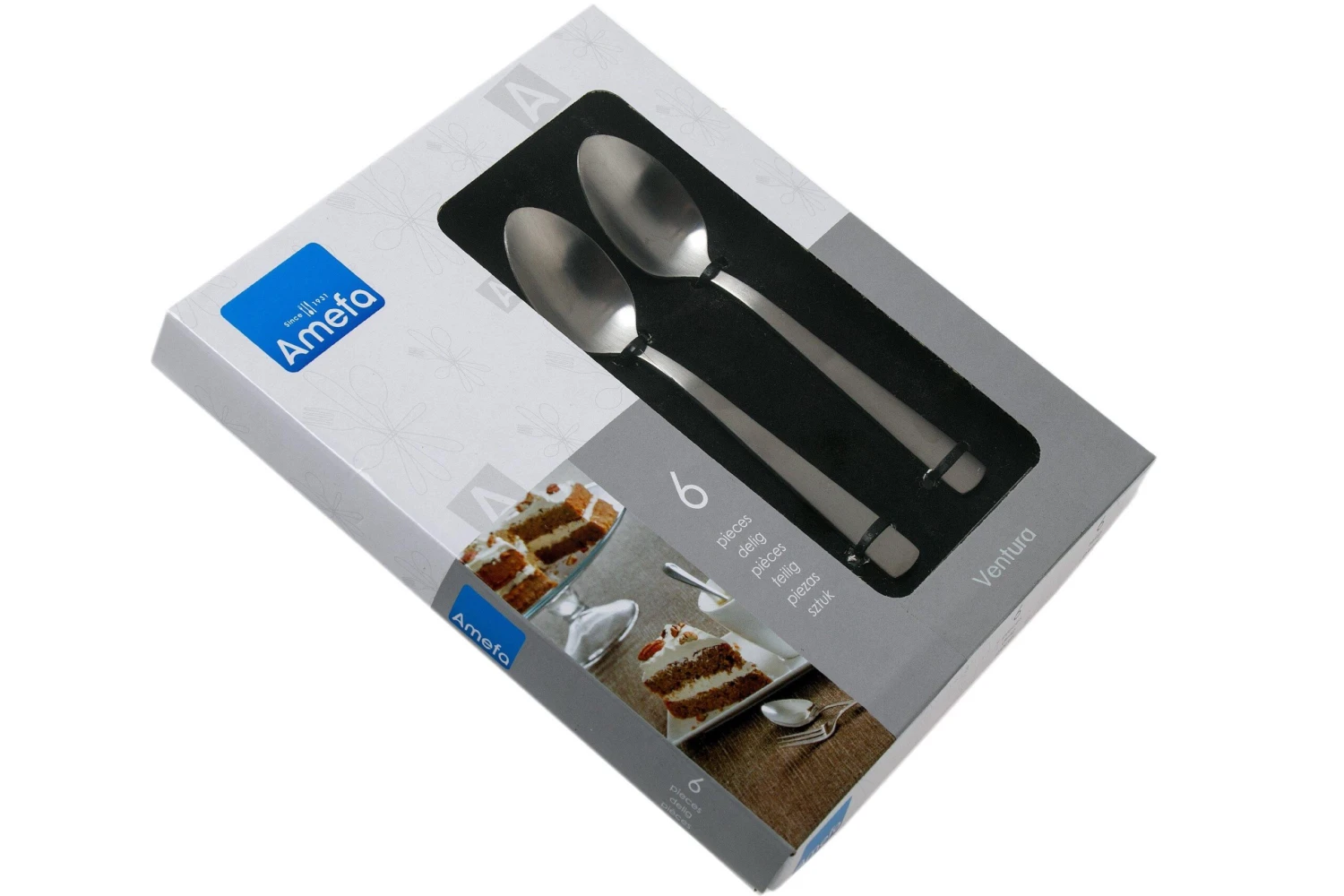 Amefa Ventura 1924 Teelöffel 6 Stück 6 Amefa Ventura 1924 Teelöffel 6 Stück – Bild 4