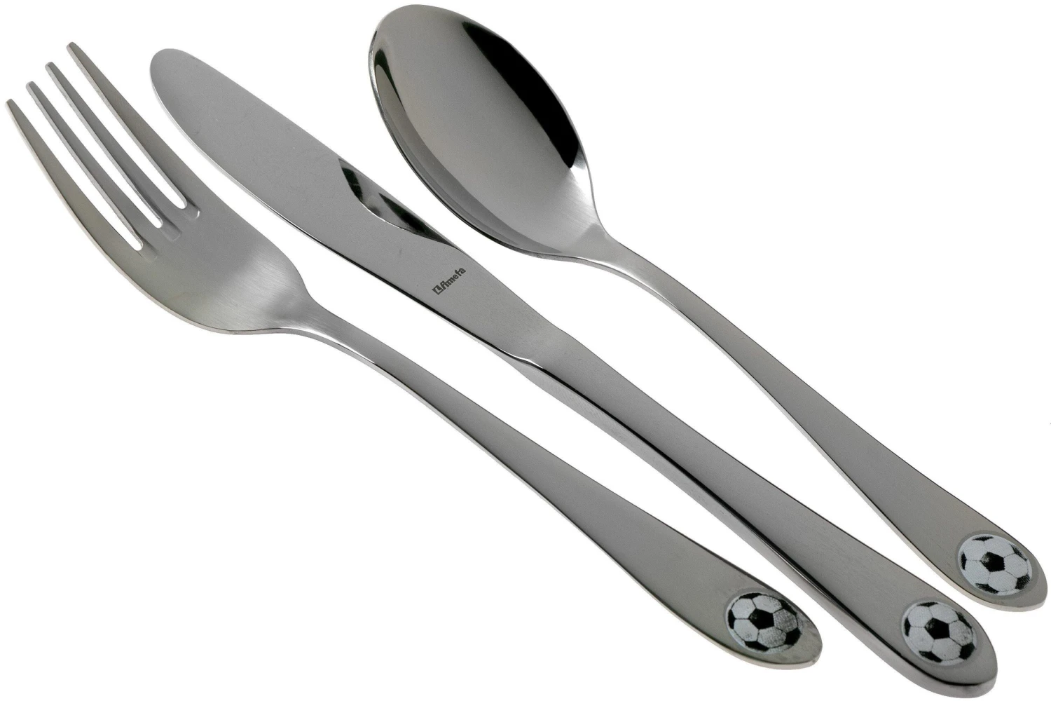 Amefa Footie 8422 Kinderbesteckset 3-teilig 3 Amefa Footie 8422 Kinderbesteckset 3-teilig