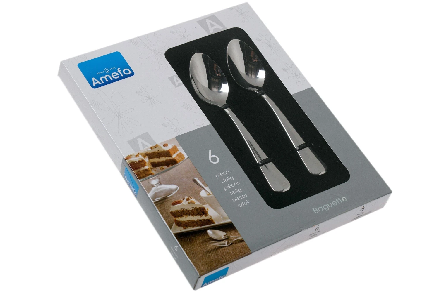 Amefa Baguette 8440 Kaffeelöffel 6 Stück 6 Amefa Baguette 8440 Kaffeelöffel 6 Stück – Bild 4