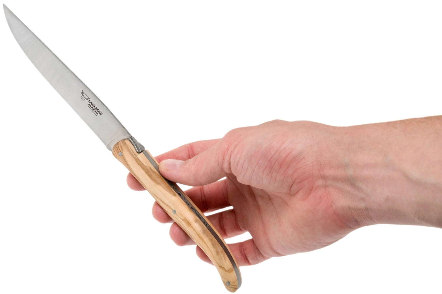 Laguiole En Aubrac Steakmesserset 4-teilig Verschiedenes Holz Mit Messerhalter 11 Laguiole En Aubrac Steakmesserset 4-teilig Verschiedenes Holz Mit Messerhalter – Bild 9