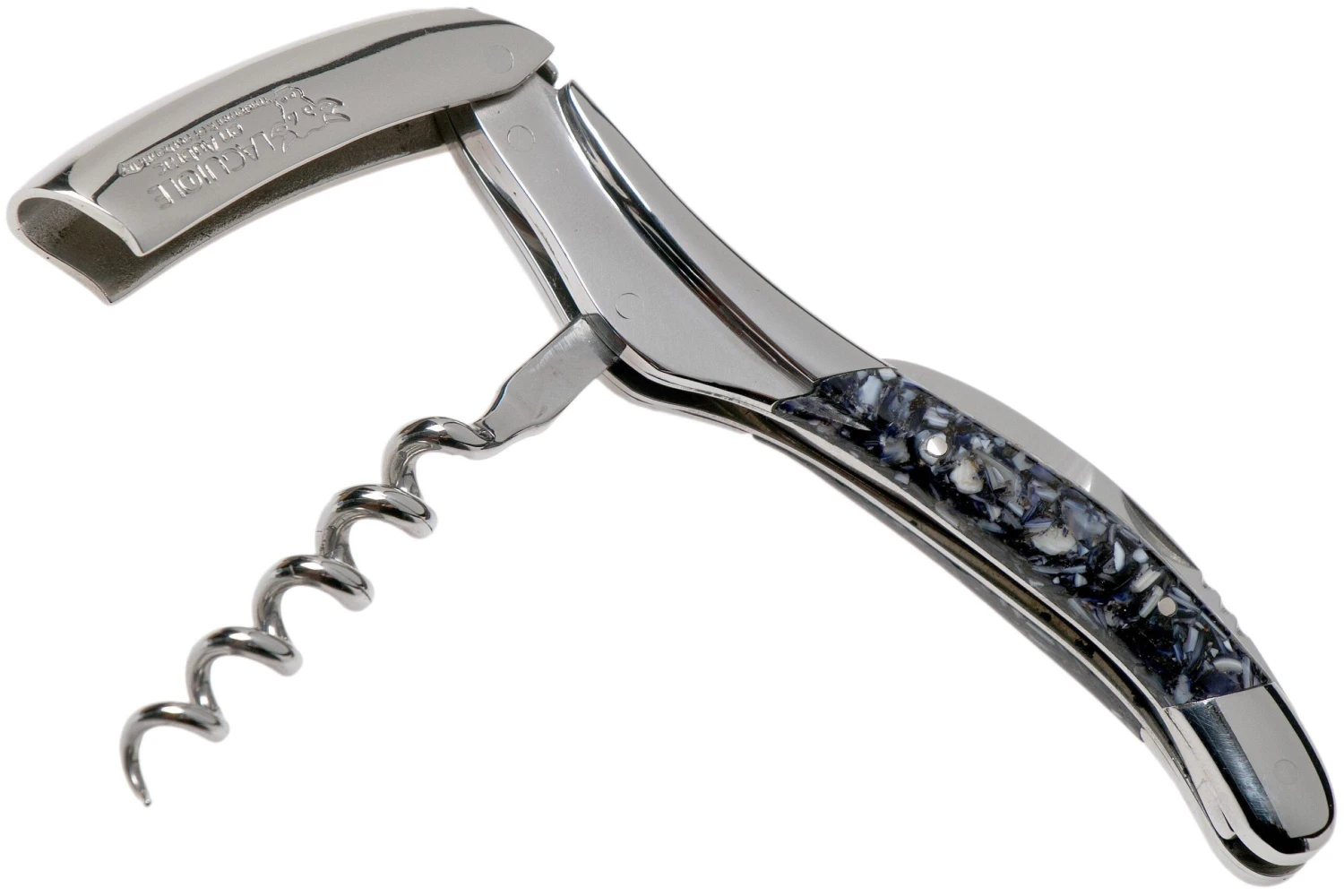 Laguiole En Aubrac SOM99CQHI Sommeliermesser Muschelschale 4 Laguiole En Aubrac SOM99CQHI Sommeliermesser Muschelschale – Bild 2