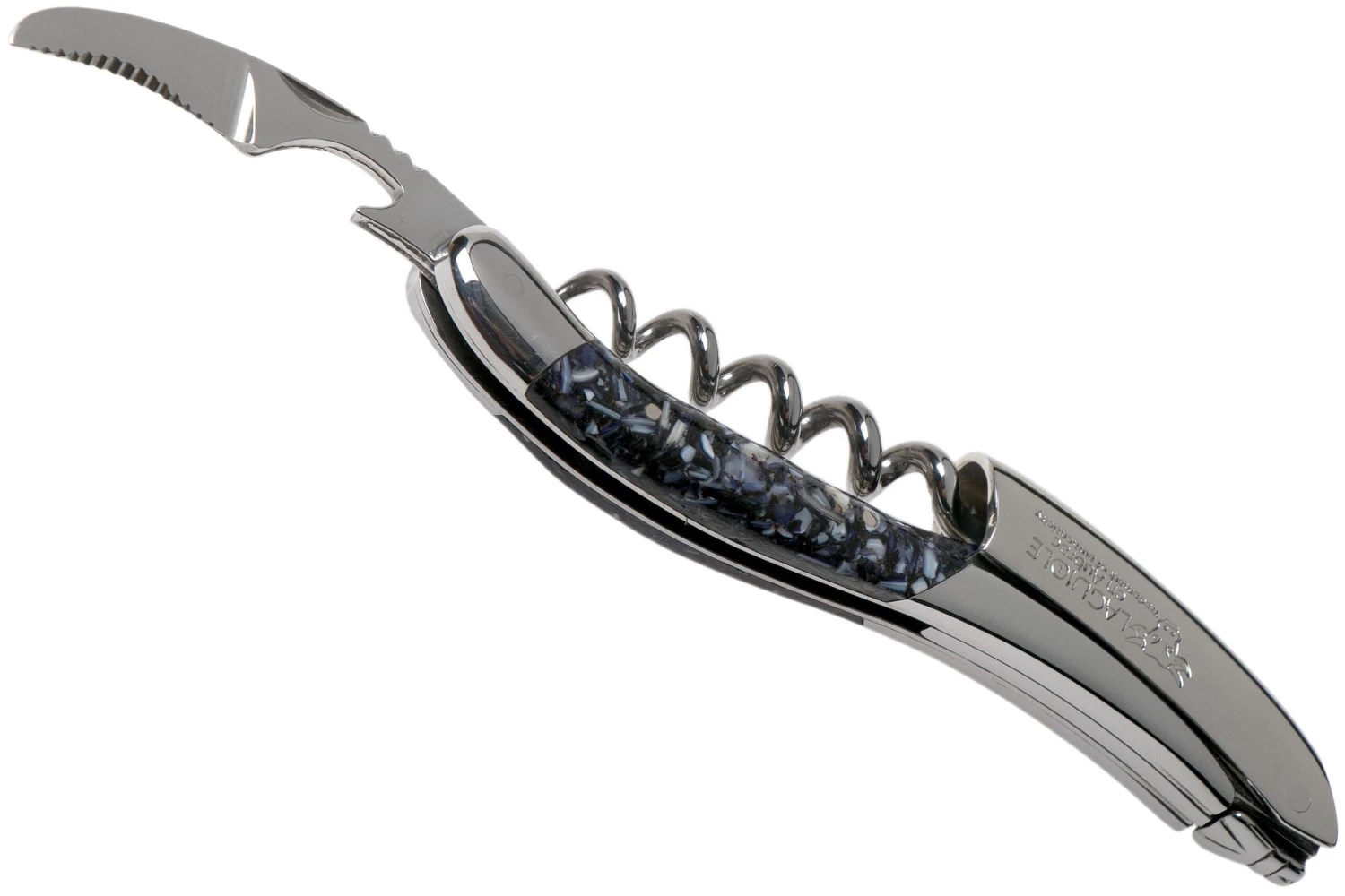 Laguiole En Aubrac SOM99CQHI Sommeliermesser Muschelschale 5 Laguiole En Aubrac SOM99CQHI Sommeliermesser Muschelschale – Bild 3