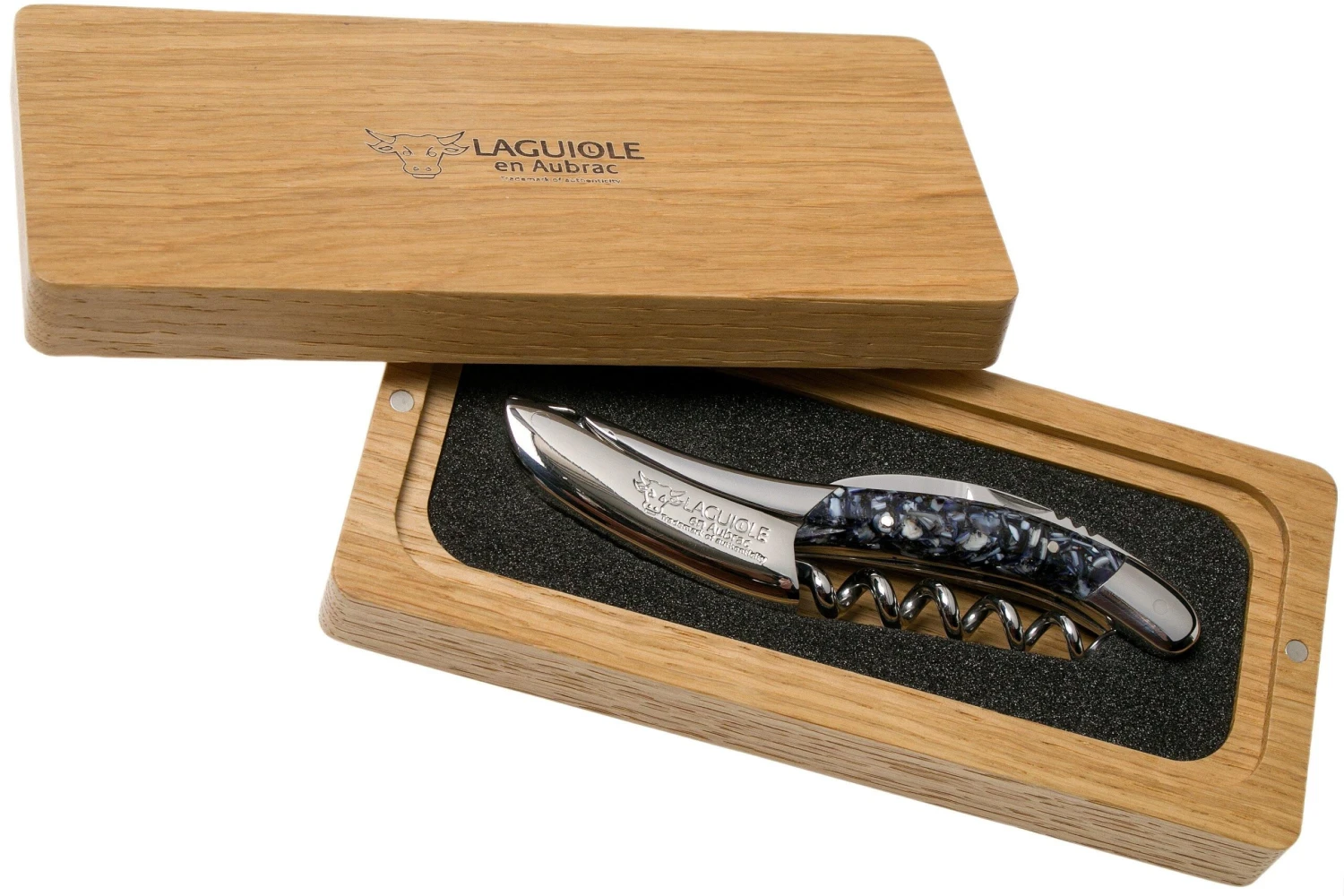 Laguiole En Aubrac SOM99CQHI Sommeliermesser Muschelschale 7 Laguiole En Aubrac SOM99CQHI Sommeliermesser Muschelschale – Bild 5