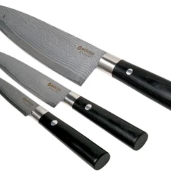 Böker Damast Black 3-tlg. Messerset, 130420SET -Koch Klingen Verkaufsgeschäft BO130420SET 03 boker bo130420set 03