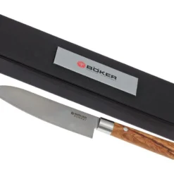 Böker Damast Olive 17,2 Cm Santoku, 130437DAM -Koch Klingen Verkaufsgeschäft BO130437DAM 06 boker damast olive bo130437dam 06