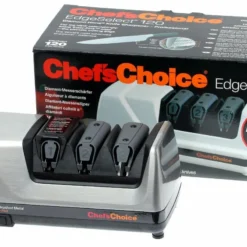 Chef's Choice CC120 Messerschärfer, Gebürstetes Metall -Koch Klingen Verkaufsgeschäft CC22CC120 12 05 chefs choice cc120 slijpmachine geborsteld metaal cc22cc120 12 d5