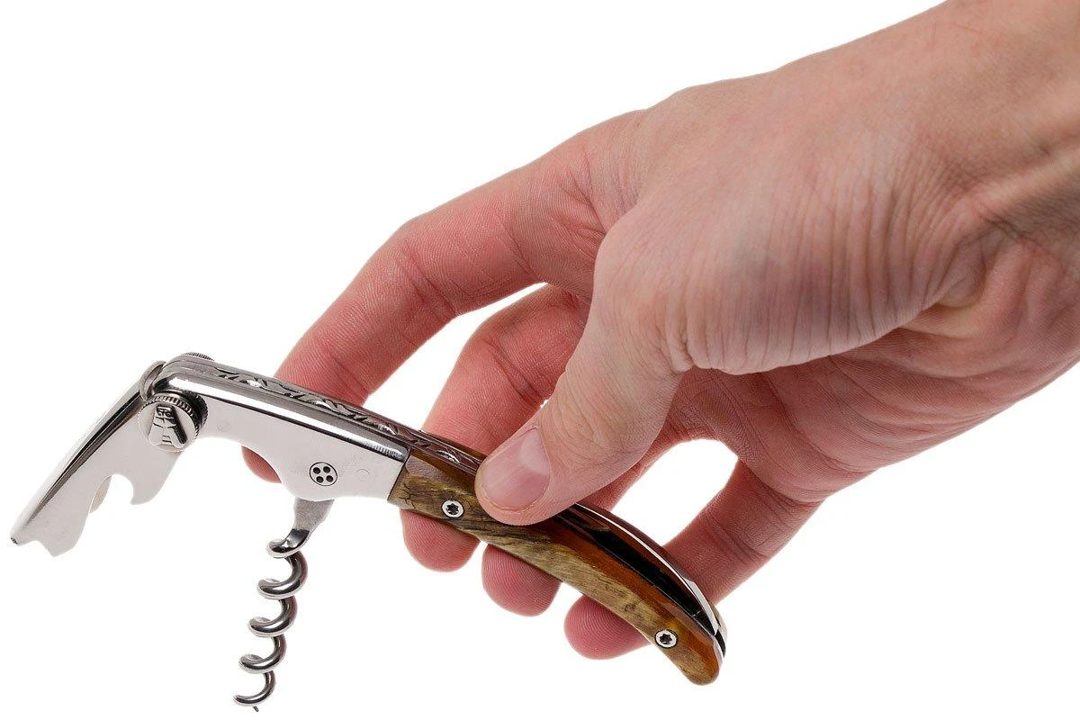 Claude Dozorme Clos Laguiole Kellnermesser, Widderhorn 8 Claude Dozorme Clos Laguiole Kellnermesser, Widderhorn – Bild 6