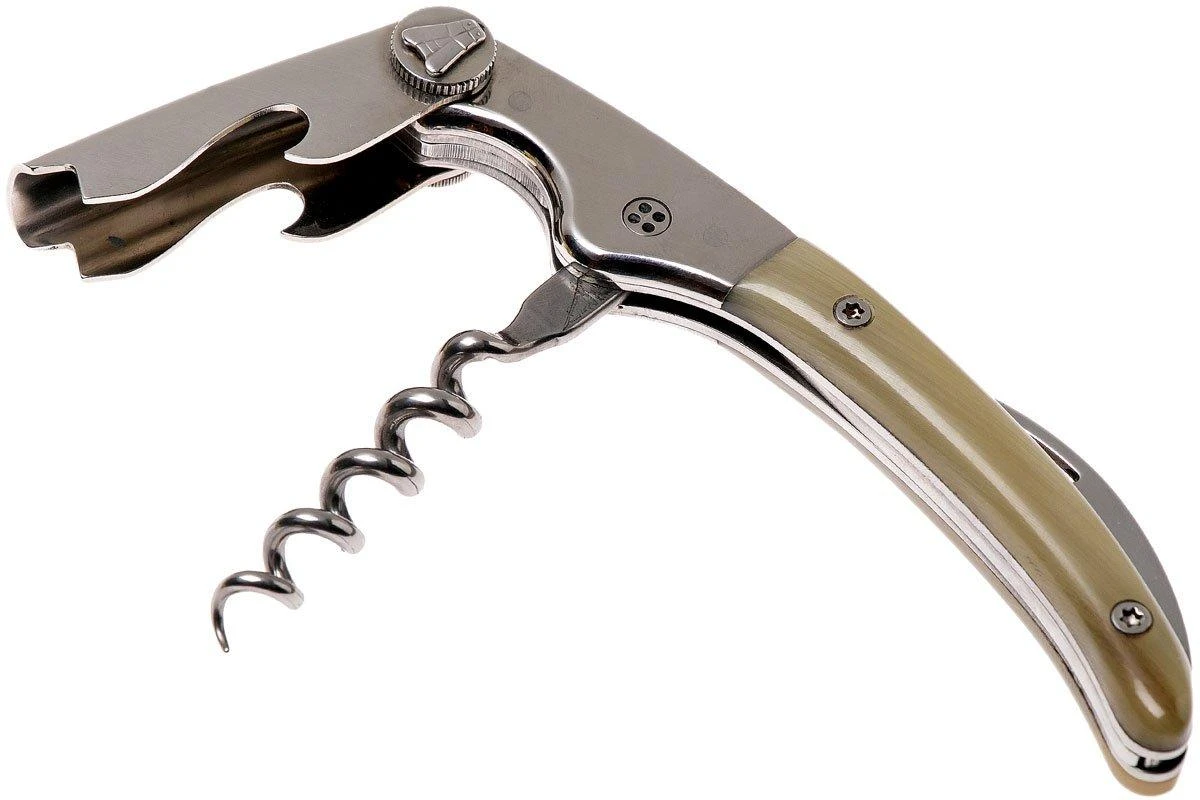 Claude Dozorme Clos Laguiole Kellnermesser, Hornspitze 4 Claude Dozorme Clos Laguiole Kellnermesser, Hornspitze – Bild 2