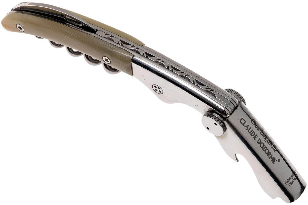 Claude Dozorme Clos Laguiole Kellnermesser, Hornspitze 6 Claude Dozorme Clos Laguiole Kellnermesser, Hornspitze – Bild 4