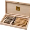 Claude Dozorme Laguiole Steakmesserset 6-teilig Ohne Bolster, Olivenholz -Koch Klingen Verkaufsgeschäft CD2 60 001 89 01 claude dozorme cd2 60 001 89 01