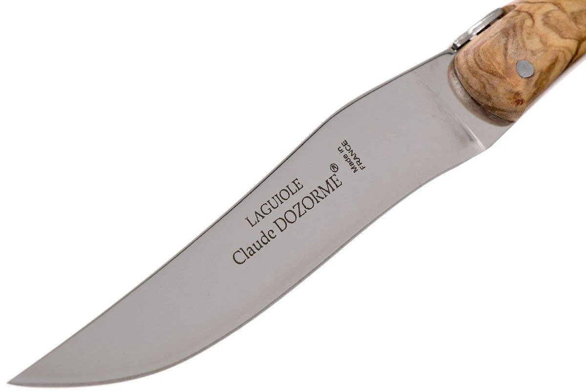 Claude Dozorme Laguiole Steakmesserset 6-teilig Ohne Bolster, Olivenholz 6 Claude Dozorme Laguiole Steakmesserset 6-teilig Ohne Bolster, Olivenholz – Bild 4
