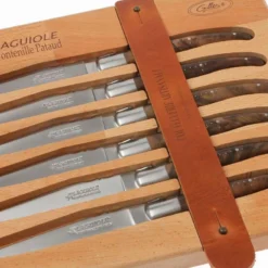 Fontenille Pataud 6-tlg. Steakmesserset, Walnussholz