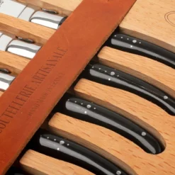 Fontenille Pataud 6-tlg. Steakmesserset, Büffelhorn -Koch Klingen Verkaufsgeschäft FPLTC6PCN 03 fontenille pataud steakmessenset buffelhoorn fpltc6pcn d3