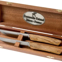 Fontenille Pataud Le Thiers Steakmesserset 2-tlg. Olivenholz, TR2TOL -Koch Klingen Verkaufsgeschäft FPTR2TOL 07 fontenille pataud scaled