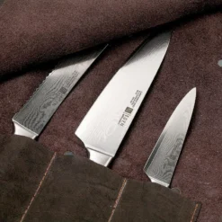 Knivesandtools Messertasche Leder Utah Choco 45x47 -Koch Klingen Verkaufsgeschäft KNKB340152 5 04 knivesandtools tas knkb340152 5 04