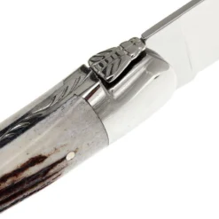 Forge De Laguiole, T22MINCFBRI, Hirschhorn -Koch Klingen Verkaufsgeschäft LAT22MINCFBRI 05 forge de laguiole steakmesset lat22mincfbri 05