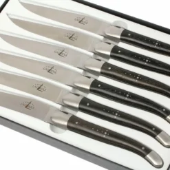 Forge De Laguiole, T62MINEB, Ebenholz -Koch Klingen Verkaufsgeschäft LAT62MINEB 03 forge de laguiole messenset t62mineb d3