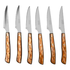 MAM Iberico Brown 14035-K, 6-teiliges Steakmesser-Set