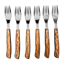 MAM Iberico Brown 14035, Essgabeln, 6 Stück