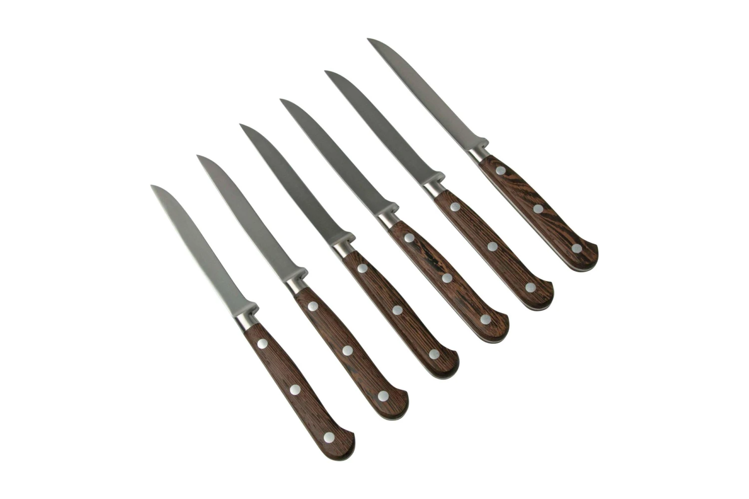 Maserin Apollo Wengé 2411-WE 6-teiliges Steakmesserset 4 Maserin Apollo Wengé 2411-WE 6-teiliges Steakmesserset – Bild 2