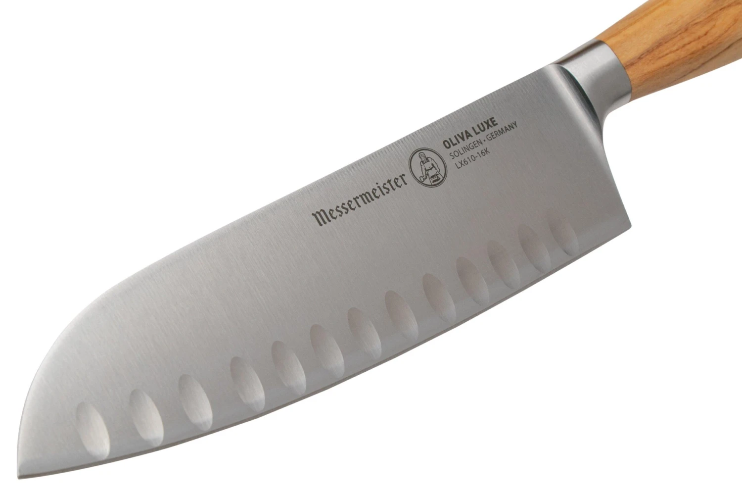 Messermeister Oliva Luxe LX610-16K Santoku Mit Kullen, 16 Cm 5 Messermeister Oliva Luxe LX610-16K Santoku Mit Kullen, 16 Cm – Bild 3