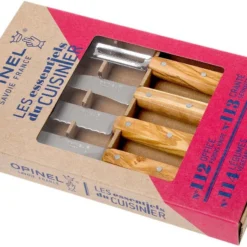 Opinel 002163 Les Essentiels Olivenholz-Schälset -Koch Klingen Verkaufsgeschäft OP002163 04 opinel op002163 04