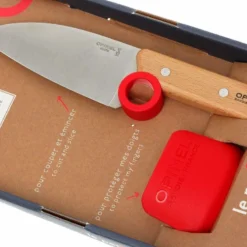 Opinel Küchenmesser Und Fingerschutz "Le Petit Chef" -Koch Klingen Verkaufsgeschäft OPT001744 07 opinel keukenmes vingerbeschermer opt001744 d7