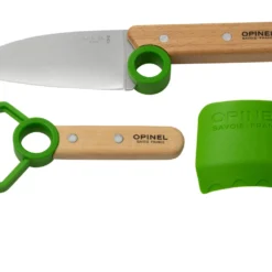 Opinel Le Petit Chef 002577 Küchenmesser-Set, Grün