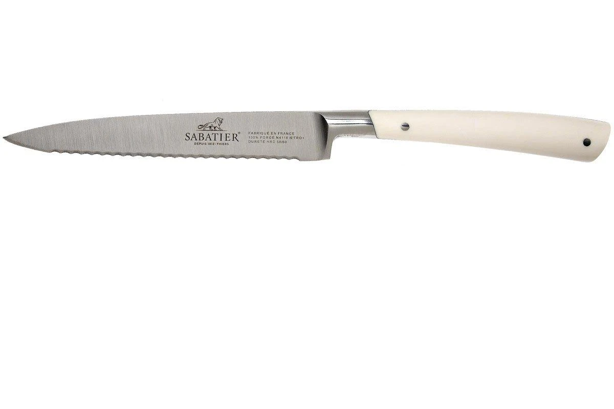 Lion Sabatier Edonist Perle Universalmesser Mit Wellenschliff 12 Cm, Weiß, 807381 3 Lion Sabatier Edonist Perle Universalmesser Mit Wellenschliff 12 Cm, Weiß, 807381