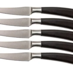 Saladini 6-teiliges Steakmesserset 23 Cm, Büffelhorn