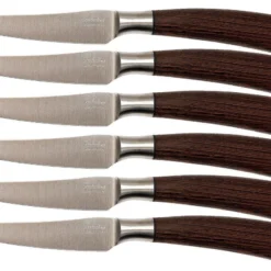 Saladini 6-teiliges Steakmesserset 23 Cm, Wenge