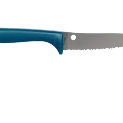 Spyderco Counter Puppy Tomatenmesser Mit Wellenschliff Blau, K20SBL 9 Spyderco Counter Puppy Tomatenmesser Mit Wellenschliff Blau, K20SBL -Koch Klingen Verkaufsgeschäft SPK20SBL 02 spyderco scaled