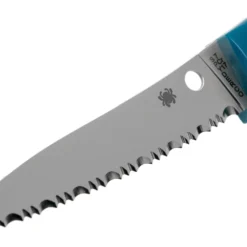 Spyderco Counter Puppy Tomatenmesser Mit Wellenschliff Blau, K20SBL 10 Spyderco Counter Puppy Tomatenmesser Mit Wellenschliff Blau, K20SBL -Koch Klingen Verkaufsgeschäft SPK20SBL 03 spyderco scaled