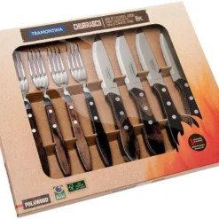 Tramontina Churrasco Jumbo 8-teiliges Steakbesteck, 29899-263 -Koch Klingen Verkaufsgeschäft TC29899 263 05 tramontina churasso tc29899 263 05