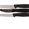 Victorinox SwissClassic Gemüsemesser Schwarz, 3er-Set, 6.7113.31