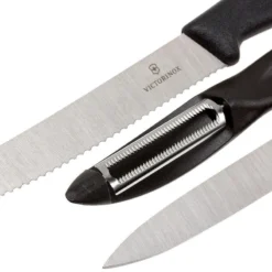 Victorinox SwissClassic Gemüsemesser Schwarz, 3er-Set, 6.7113.31 -Koch Klingen Verkaufsgeschäft VT6 7113 31 03 victorinox vt6 7113 31 03