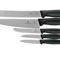 Victorinox SwissClassic 6.7133.5G Küchengarnitur, 5-teilig, Schwarz