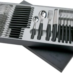 Victorinox SwissClassic 6.7233.24, 24-teiliges Besteckset, Schwarz -Koch Klingen Verkaufsgeschäft VT6 7233 24 03 victorinox scaled