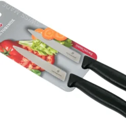 Victorinox SwissClassic Gemüsemesser Mit Wellenschliff/glatt Schwarz 10 Cm, 2er Set, VT6-7793-B -Koch Klingen Verkaufsgeschäft VT6 7793 B 06 victorinox swissclassic scaled