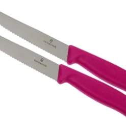 Victorinox SwissClassic Pizza-/Steakmesser Pink, 2 St., 6.7936.12L5B