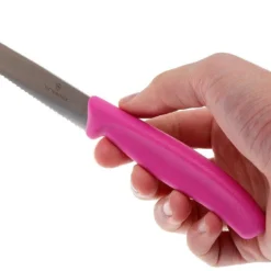 Victorinox SwissClassic Pizza-/Steakmesser Pink, 2 St., 6.7936.12L5B -Koch Klingen Verkaufsgeschäft VT6 7936 12L5B 04 victorinox steakmes roze vt vt6 7936 12l5b 04