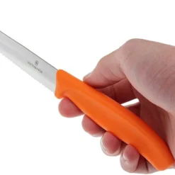 Victorinox SwissClassic Pizza-/Steakmesser Orange, 2 St., 6.7936.12L9B -Koch Klingen Verkaufsgeschäft VT6 7936 12L9B 04 victorinox steakmes oranje vt vt6 7936 12l9b 04