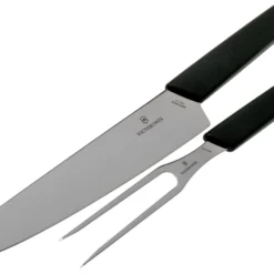 Victorinox Swiss Modern Tranchiermesser Und -gabel, Schwarz -Koch Klingen Verkaufsgeschäft VT6 9093 21G 03 victorinox scaled