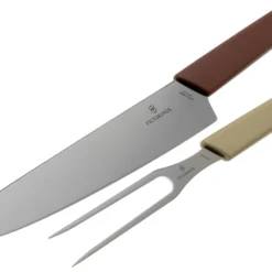 Victorinox Swiss Modern Tranchiermesser Und -gabel, Weintrauben-rot Und Mandel-beige -Koch Klingen Verkaufsgeschäft VT6 9096 21G 03 victorinox scaled