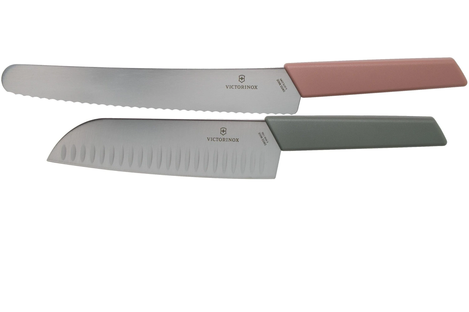 Victorinox Swiss Modern 2-teilige Küchengarnitur, Brotmesser Und Santoku 3 Victorinox Swiss Modern 2-teilige Küchengarnitur, Brotmesser Und Santoku